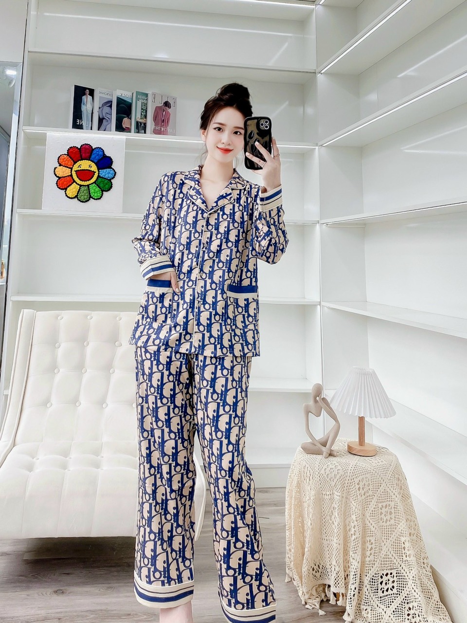 Pijama lụa Quảng Châu cao cấp